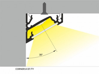 Profil aluminiowy LED CORNER14 biały TOPMET - 2m