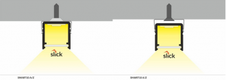 Profil natynkowy LED SMART10 srebrny TOPMET - 1m
