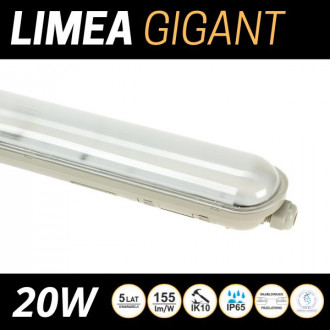 Lampa hermetyczna LED LIMEA GIGANT 20W 60cm  - Biała Neutralna