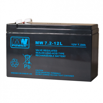 Akumulator AGM MW Power MW 7,2-12 7,2Ah 12V