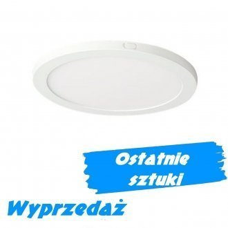 Plafon LED 18W SLIM SOLID okrągły, natynkowy - biała ciepła