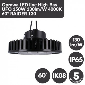 Oprawa LED line High-Bay UFO 150W 130lm/W 4000K 60° RAIDER 130