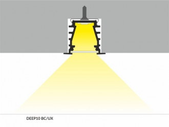 Profil LED podtynkowy DEEP10 czarny TOPMET - 2m