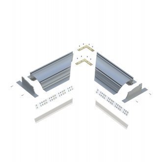 Profil aluminiowy do taśm LED - PERO - srebrny anodowany - 1 metr