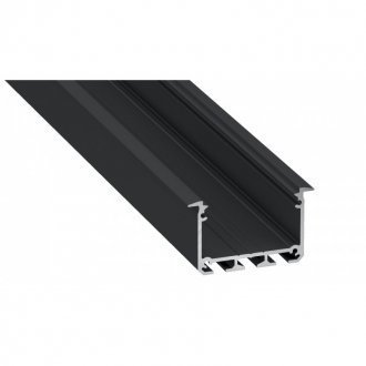 Profil LED aluminiowy Czarny - LUMINES Typ Inso 2m
