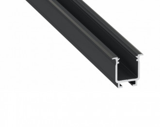 Profil LED wpuszczany Lumines typ W czarny- 1m