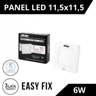 Panel LED line EasyFix kwadrat 6W 470lm 4000K biała dzienna
