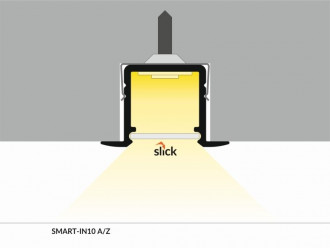 Profil LED wpuszczany SMART-IN10 czarny TOPMET - 2m
