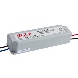 Zasilacz LED napięciowy 12V 72W 6A IP67 hermetyczny IP67 - GLP