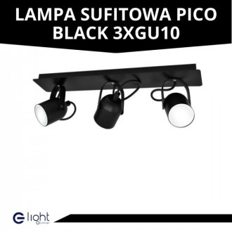 Lampa sufitowa PICO BLACK 3xGU10