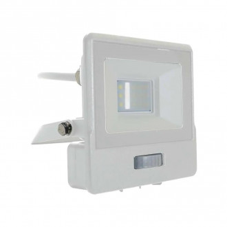 Projektor LED V-TAC 10W Czujnik Ruchu Biały VT-118S-1 3000K 735lm 5 Lat Gwarancji