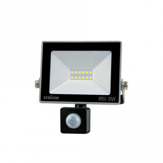 Szary naświetlacz LED z czujnikiem ruchu KROMA LED S 10W 4500K