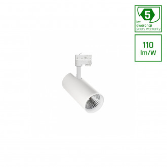 Biała oprawa szynowa LED 10W MDR BRANTA 830 36ST - 3000K