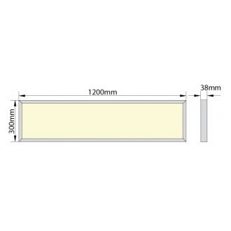 Panel LED natynkowy 50W 120x30 - 4000K