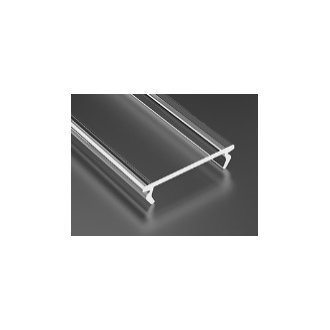 Klosz Double transparentny - 2 metr - do profilu aluminiowego