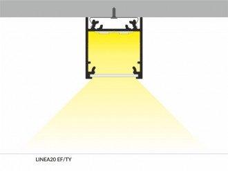 Profil nawierzchniowy LED LINEA20 czarny TOPMET - 1m