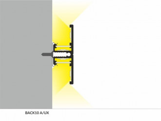 Profil LED dekoracyjny BACK10 srebrny TOPMET - 1m