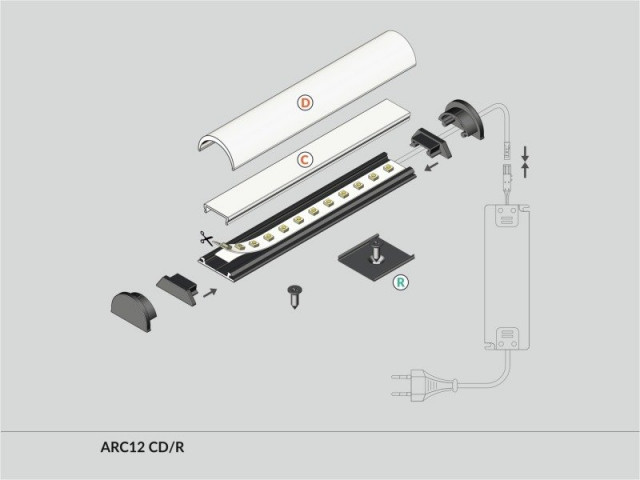 Profil LED aluminiowy ARC12