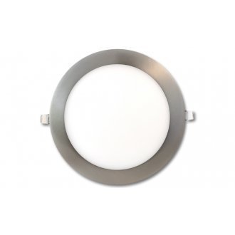 Plafon LED 18W 1710lm podtynkowy okrągły SATYNA - biała dzienna