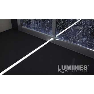Profil LED podłogowy LUMINES Typ Terra - Srebrny anodowany 1m