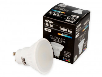 Żarówka LED line GU10 170~250V 10W 1000lm 6500K biała zimna