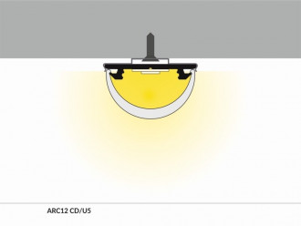 Profil elastyczny LED ARC12 srebrny - 1m