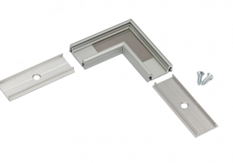 Łącznik kątowy 90° do profilu aluminiowego LED - SURFACE14 srebrny