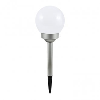 Lampa solarna LED Kula biała - biała zimna