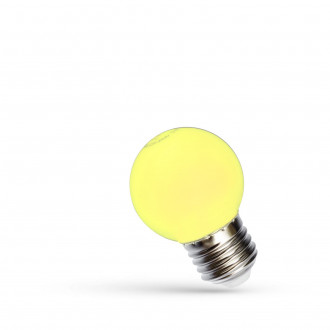 Żarówka LED E27 1W KULKA - Żółta