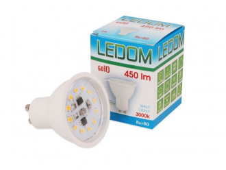 Żarówka LED GU10 220-240V 5W 450lm 3000K biała ciepła