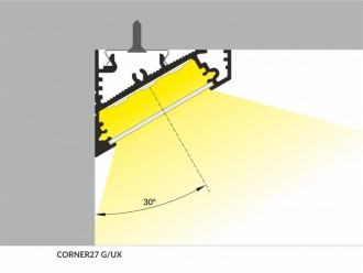 Profil LED kątowy CORNER27 biały TOPMET - 1m