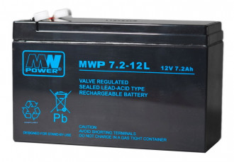 Akumulator AGM 12V 7,2Ah MWP 7.2-12L