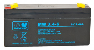Akumulator AGM 6V 3,4Ah MW 3.4-6