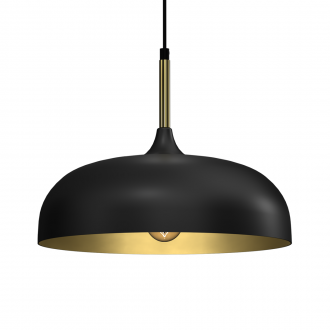 Lampa wisząca LINCOLN BLACK/GOLD 35cm