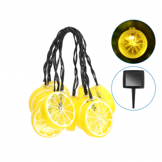 Łańcuch świetlny solarny LIGHT04 10 LED Biały Ciepły Lemon