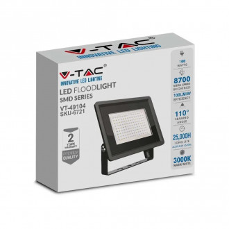 Projektor LED V-TAC 100W SMD F-CLASS Czarny VT-4914-B 6400K 8700lm
