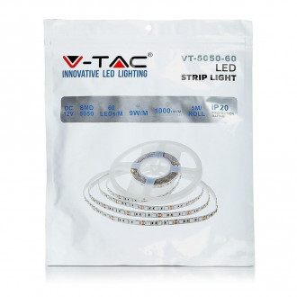 Taśma LED V-TAC SMD5050 300LED RGB IP20 1000lm/m 9W/m VT-5050